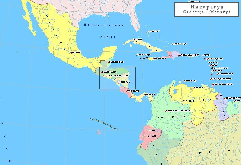Новый южный карта. Никарагуа карта Южной Америки. Никарагуа на карте Северной Америки. Никарагуа на карте.