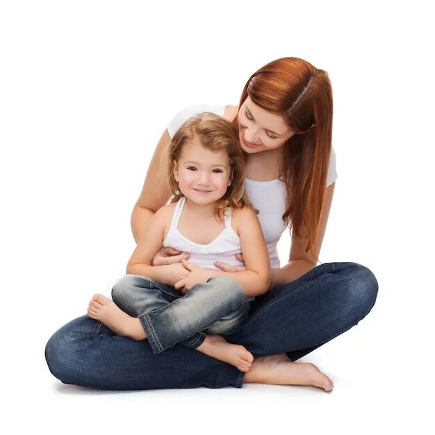 Mother holding Baby.