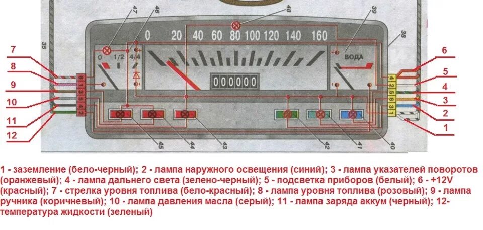 Сам 1 не работает. Схема подключения приборной панели ВАЗ 2101. Контрольные лампы панели приборов ВАЗ 2101. Схема проводки приборной панели ВАЗ 2101. Щиток панели приборов ВАЗ 2106.