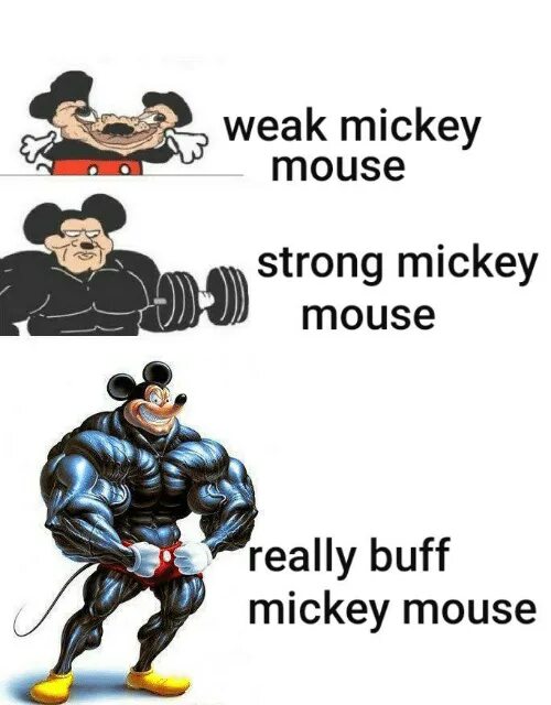 Strong memes. Buff Mickey Mouse. Накаченный Микки. Buff Mickey Mouse meme. Накаченный Микки Маус.