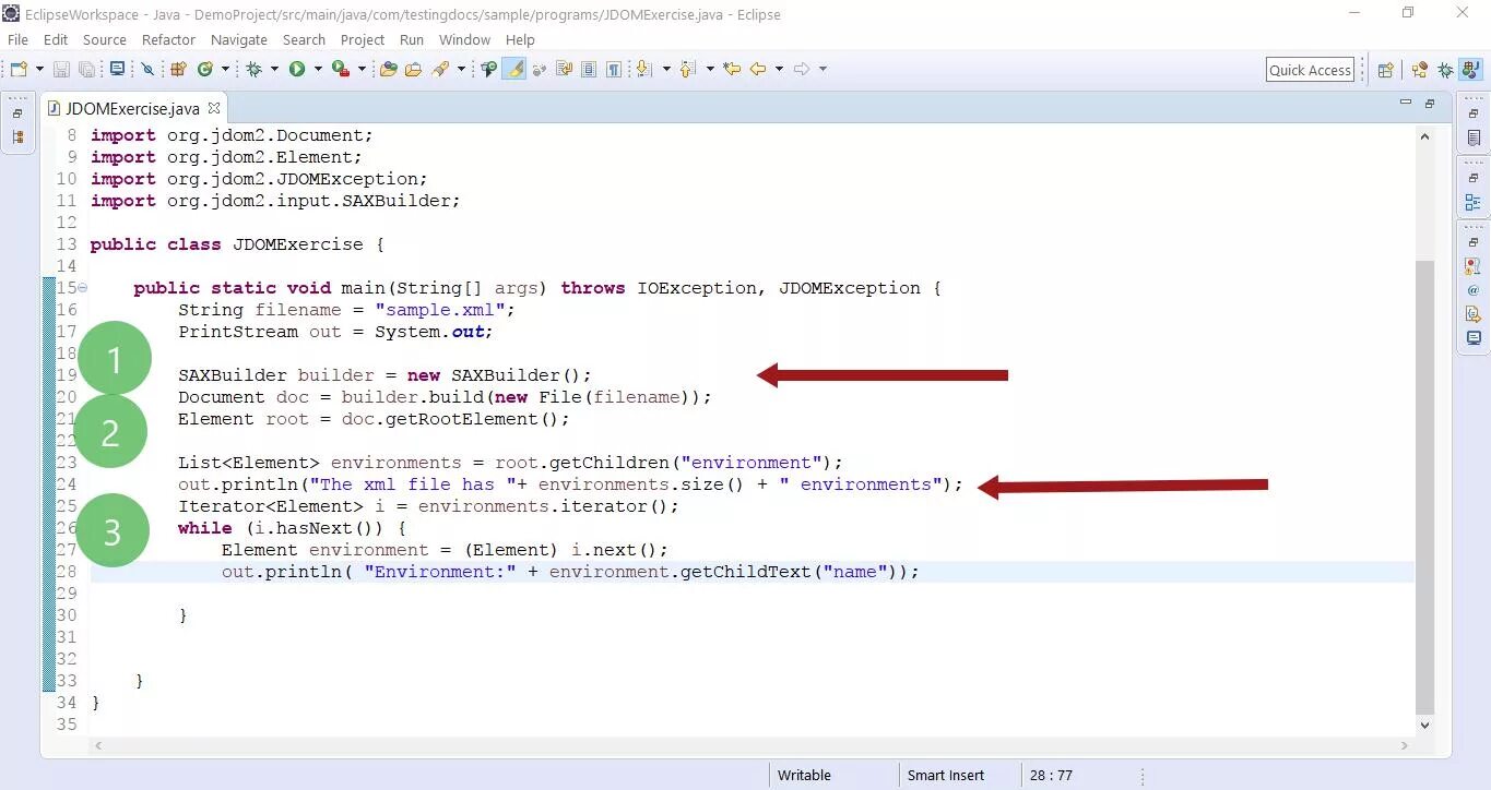 Use xml. Xml java. xml file example.