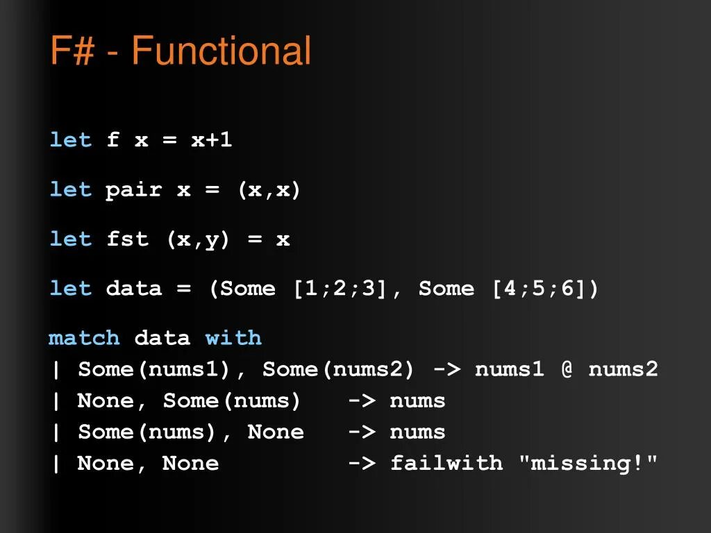 Let data. F# язык программирования. F В программировании. F# пример кода. Ф Шарп язык программирования.