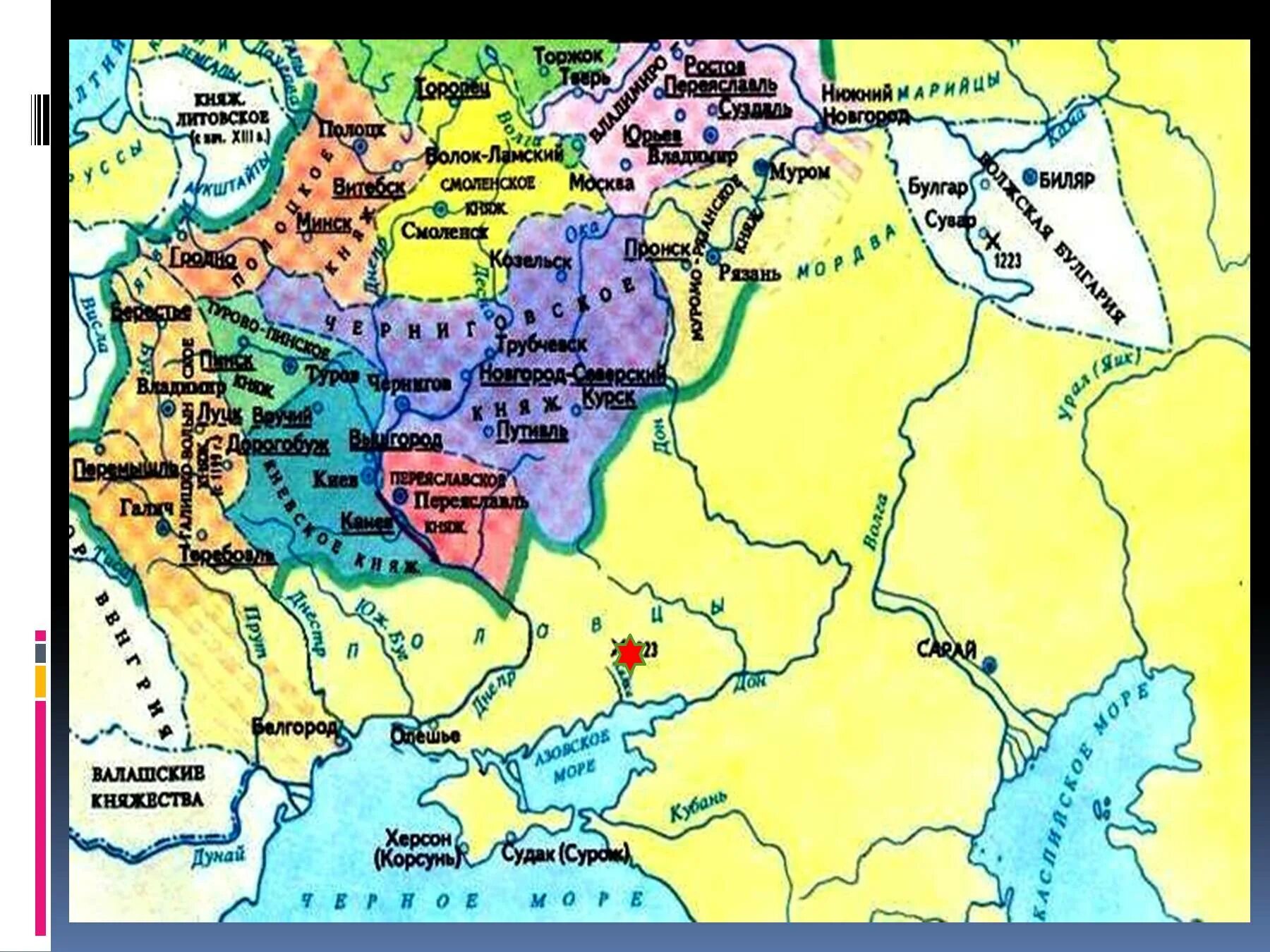 Река калка дата. Карта битва на Калке 1223 г. Река Калка на карте монголо татарского нашествия. Река Калка на карте древней Руси. Река Калка.