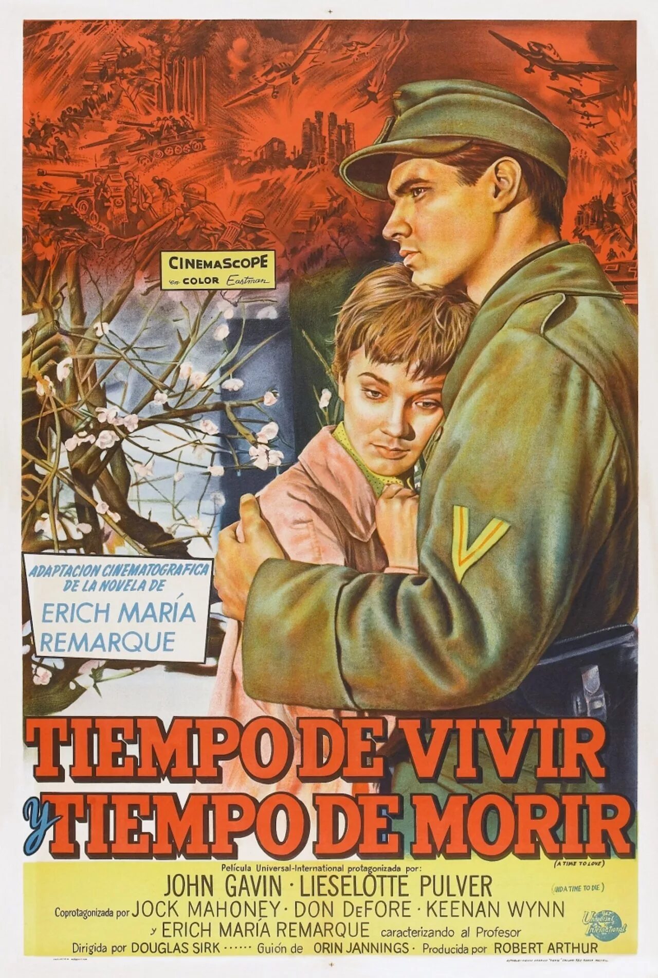 Эрнст Гребер. Эрнст Гребер и Элизабет. A time to Love and a time to die 1958.