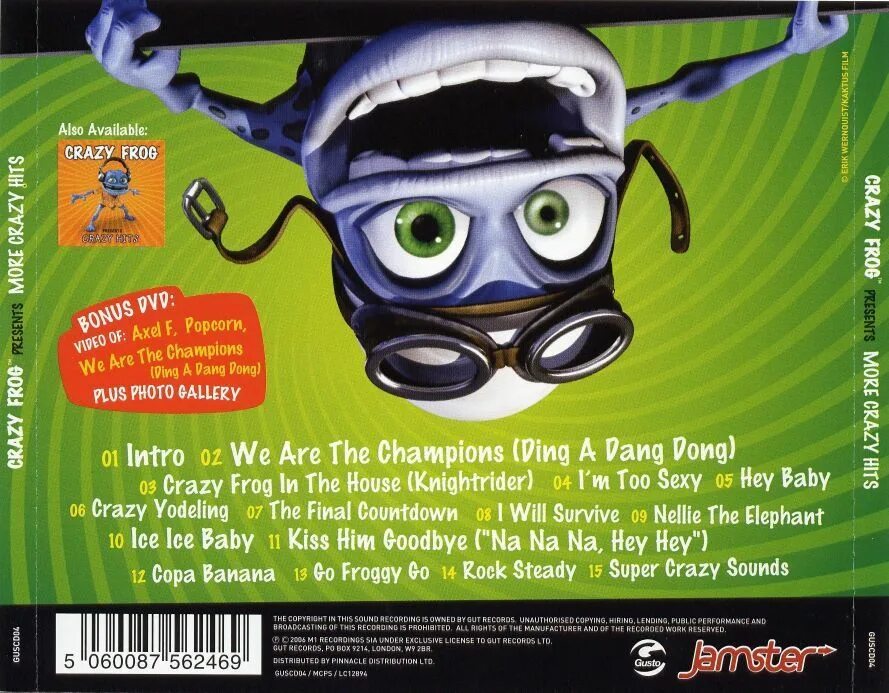 Включи crazy frog i like to. Crazy Frog CD 2005. Crazy Frog обложка. Crazy Frog more Crazy Hits. Crazy Frog Crazy Hits 2006 CD.