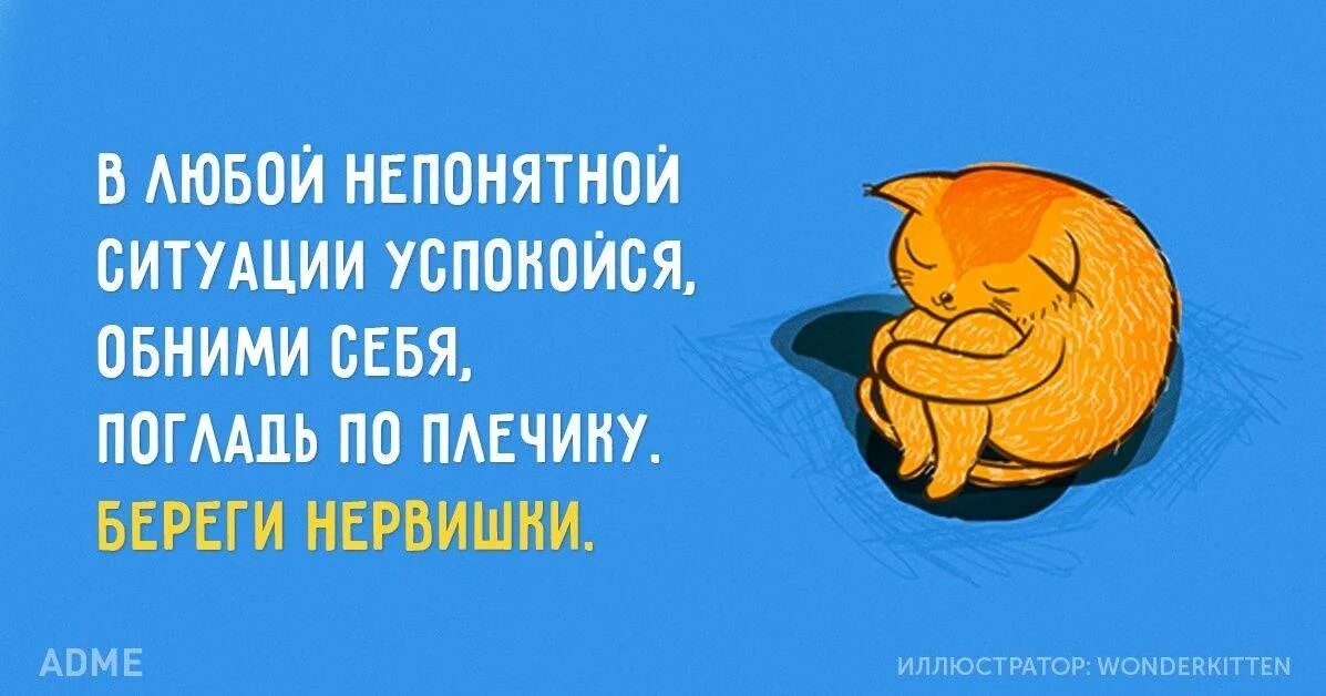 Обними успокой. В любой непонятной ситуации юмор. Открытка успокойся не нервничай. В любой ситуации. Афоризмы в любой непонятной ситуации.