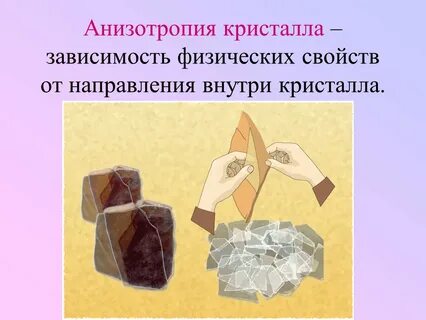 Анизотропия обладают