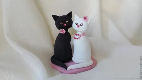 Фигурки из пластилина коты