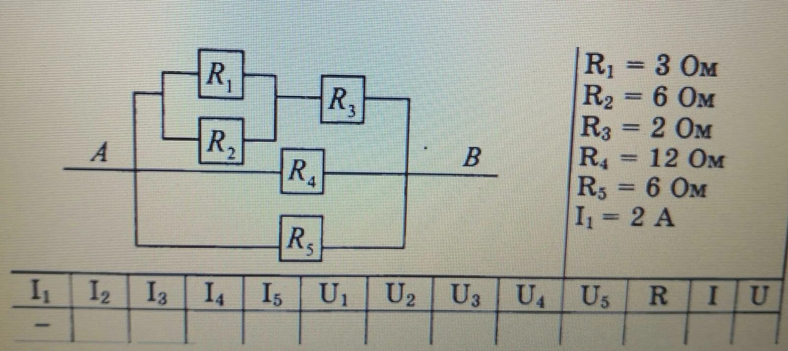 4 12 27 1 15. R1 3 ом r2 6 ом r3 2 ом r4 12 ом r5 6 ом. R1 =3ом r2 6 ом u 12в. R1 6 r2 12 r3 2 r4 3 r5 6ом i4 8 а. R1 2ом r2 6ом r3 1ом r4 3ом r5 2ом.