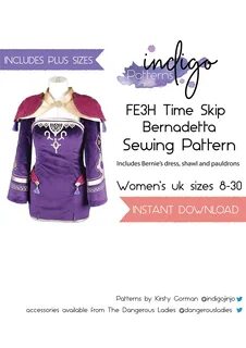 Fire Emblem Three Houses 5 Years Bernadetta Timeskip Cosplay Costume.