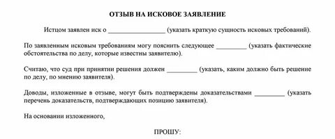 Исковое заявление в устной форме