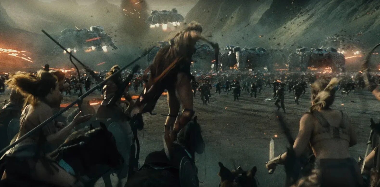 амазонка против волка. чудо женщина против степного волка.