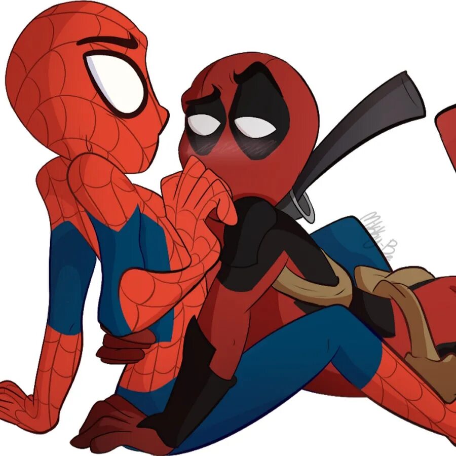 Deadpool rule 34. Дэдпул и человек паук. spider man and deadpool. дэдпул и человек паук арт.