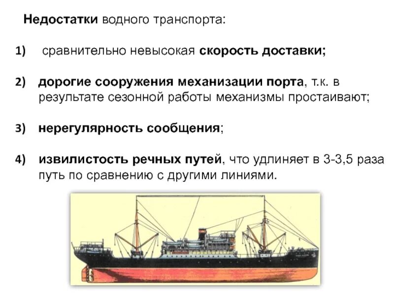 Работа на водном транспорте. Недостатки водного транспорта. Водный холодильный транспорт. Недостпьки водного транспорт. Водный транспорт презентация.