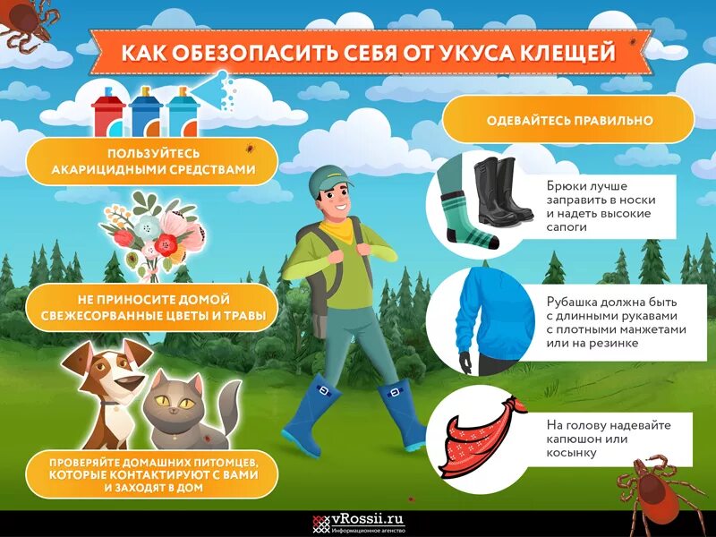 Как уберечься от укусов. Меры предосторожности оттклещей. Безопасность в лесу клещи. Какзащититтся от клещей. Меры предосторожности от клещей.