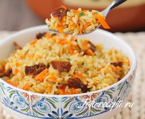 рис с курицей и морковью рецепт