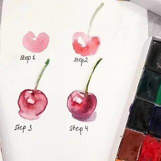 Рисунок из акварели легкий