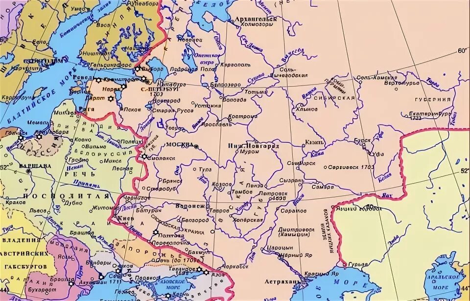 Какие города появились при петре 1. Карта Российской империи Петра 1. Карта России империи при Петре 1. Территория России при Петре 1. Карта Российской империи при Петре 1.