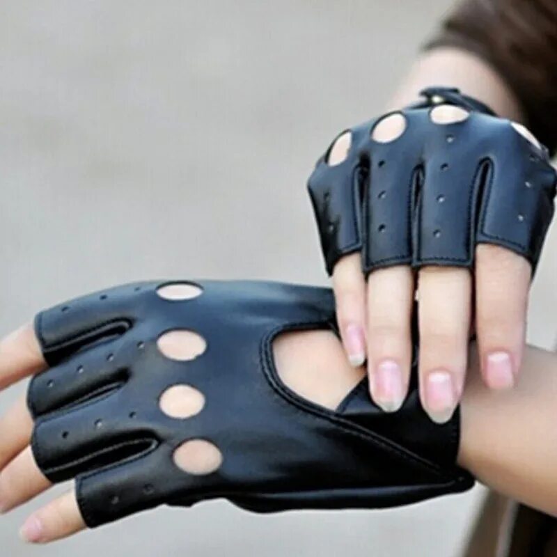 Fingerless Gloves (Leather). Кожаные перчатки без пальцев. Перчатки без пальцев женские. Черные кожаные перчатки без пальцев.