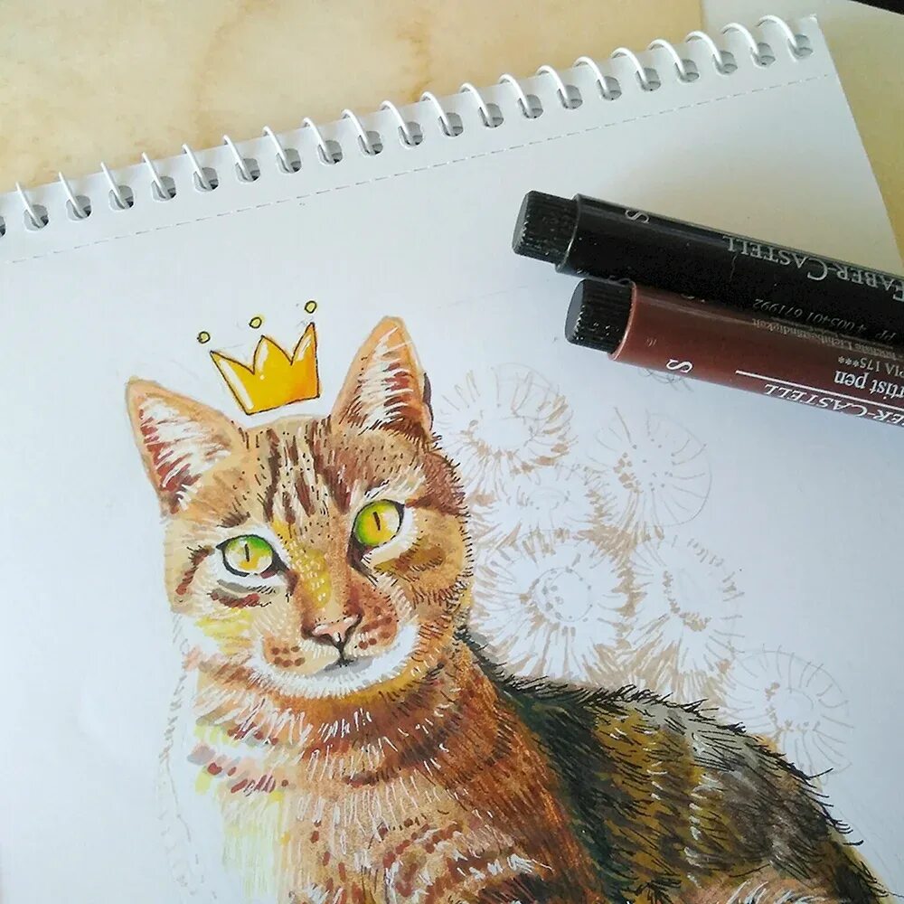 Коты маркерами. Кот фломастерами. скетч маркерами кот. котик линером. рисунки маркерами котики.