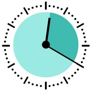 6 часов 25 минут на часах
