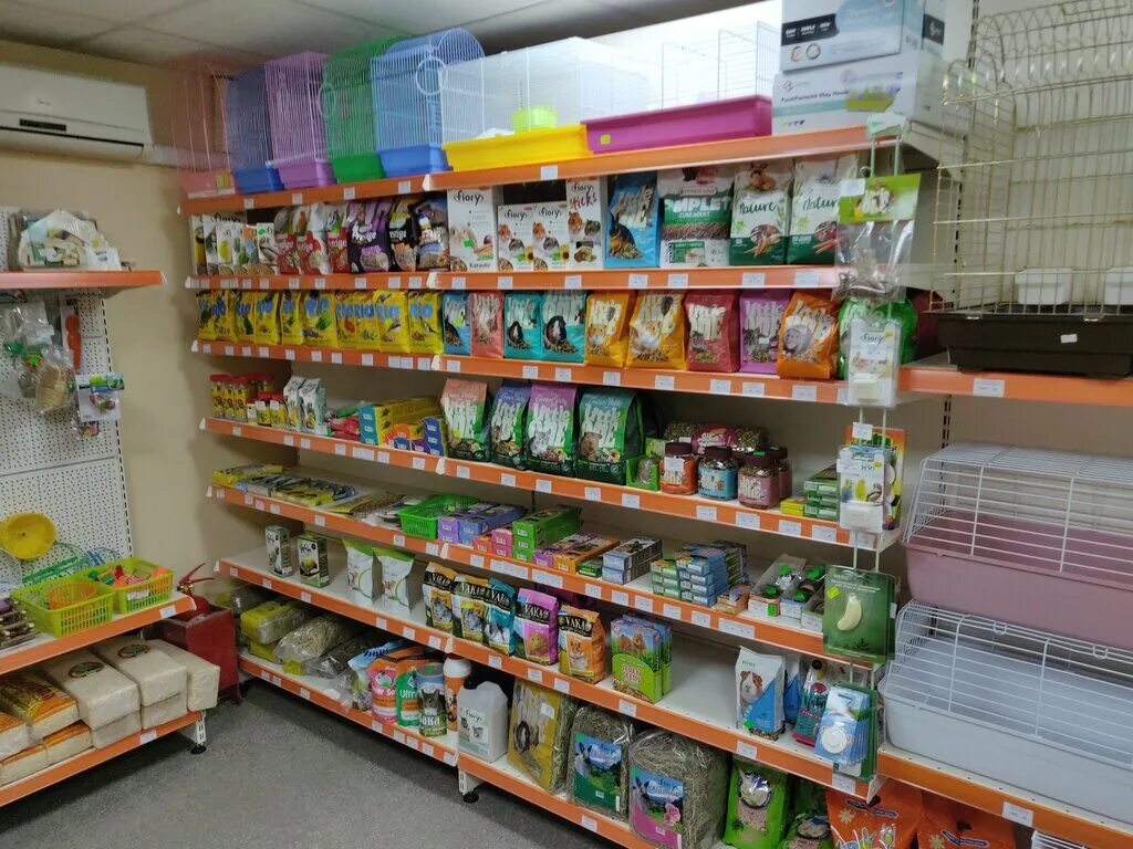 в зоомагазине продают больших и маленьких