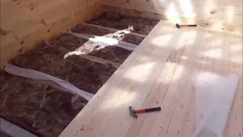 Каркасные бани утепленный пол