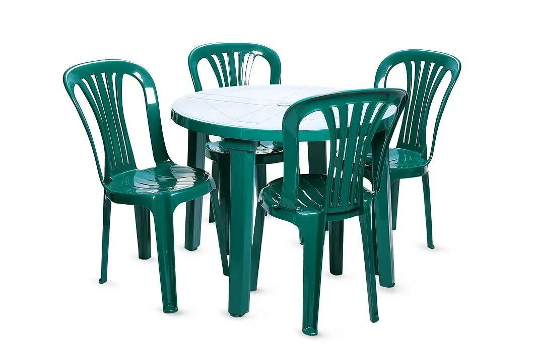 Садовой интернет. Комплект пластиковой мебели (стол Суматра "Sumatra" 1400х800 + 6 кресел "Ибица"). Комплект мебели (стол + 4 стула) зелёный. Комплект пластиковой мебели (стол + 4 стула) зелёный. Набор мебели 4пр стол(бук) + 4стула(морская волна) Veno.