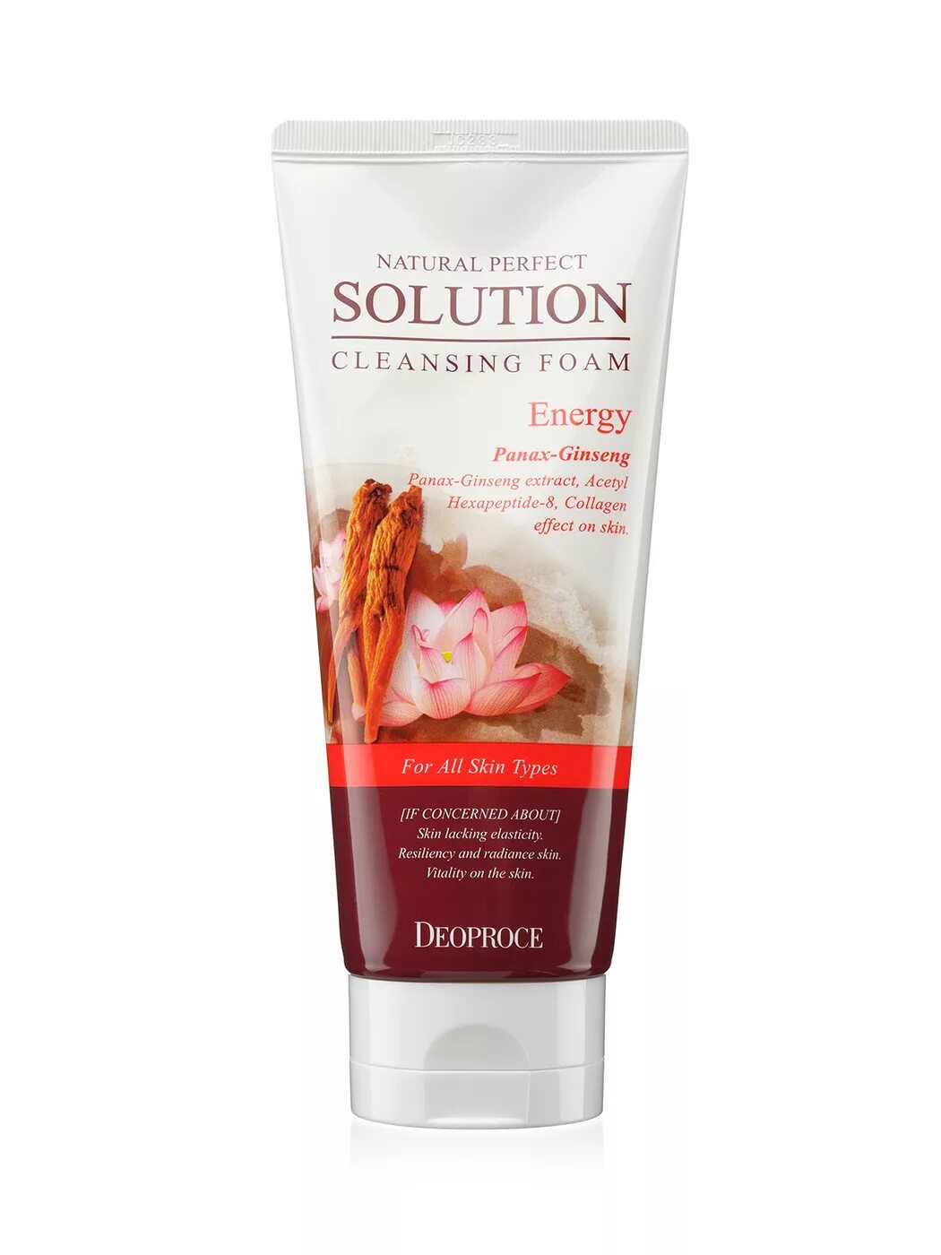 Solution cleansing foam. Deoproce natural perfect solution Cleansing Foam Elasticity 170g. Natural perfect solution Cleansing Foam, 170гр.. Пенка для умывания красный женьшень Deoproce 170г.. Пенка для умывания natural perfect solution Cleansing Foam.