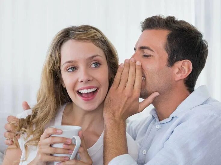 Man whispering