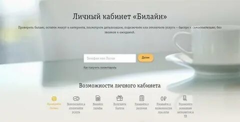 Персональные данные билайн