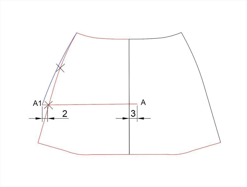 Покрой юбки трапеция. Кроить юбку трапецию. Построение выкройки юбки трапеции. Лекало для юбки трапеция. Выкройка юбки трапеции для начинающих