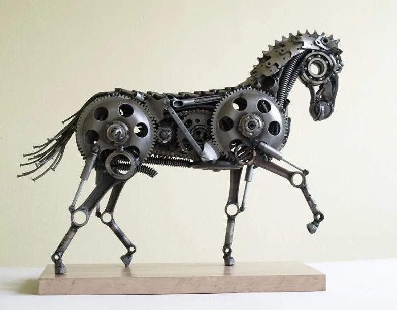 27 Scrap Metal Animal Sculptures That Will Blow Your Mind Árbol de metal, Escult
