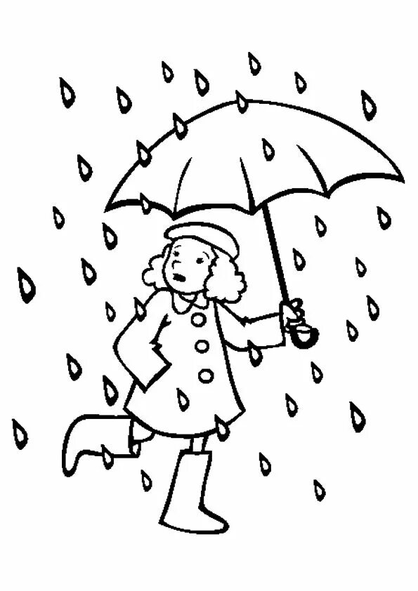 It is raining in autumn