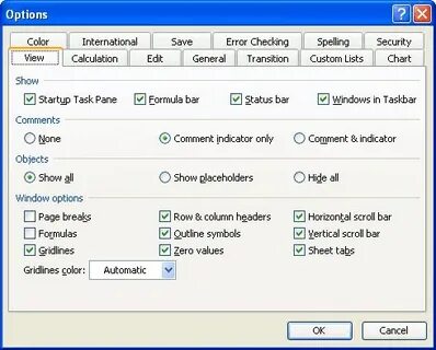 Windows status