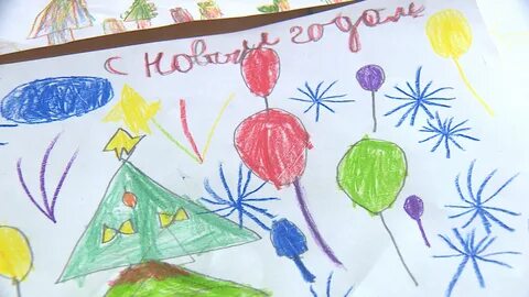 Рисунки солдатам от детей на новый год