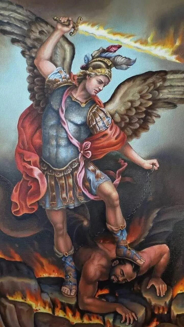 Powell and Sons Arch Angel Michael Counted Cross Stitch Chart Pattern eBay