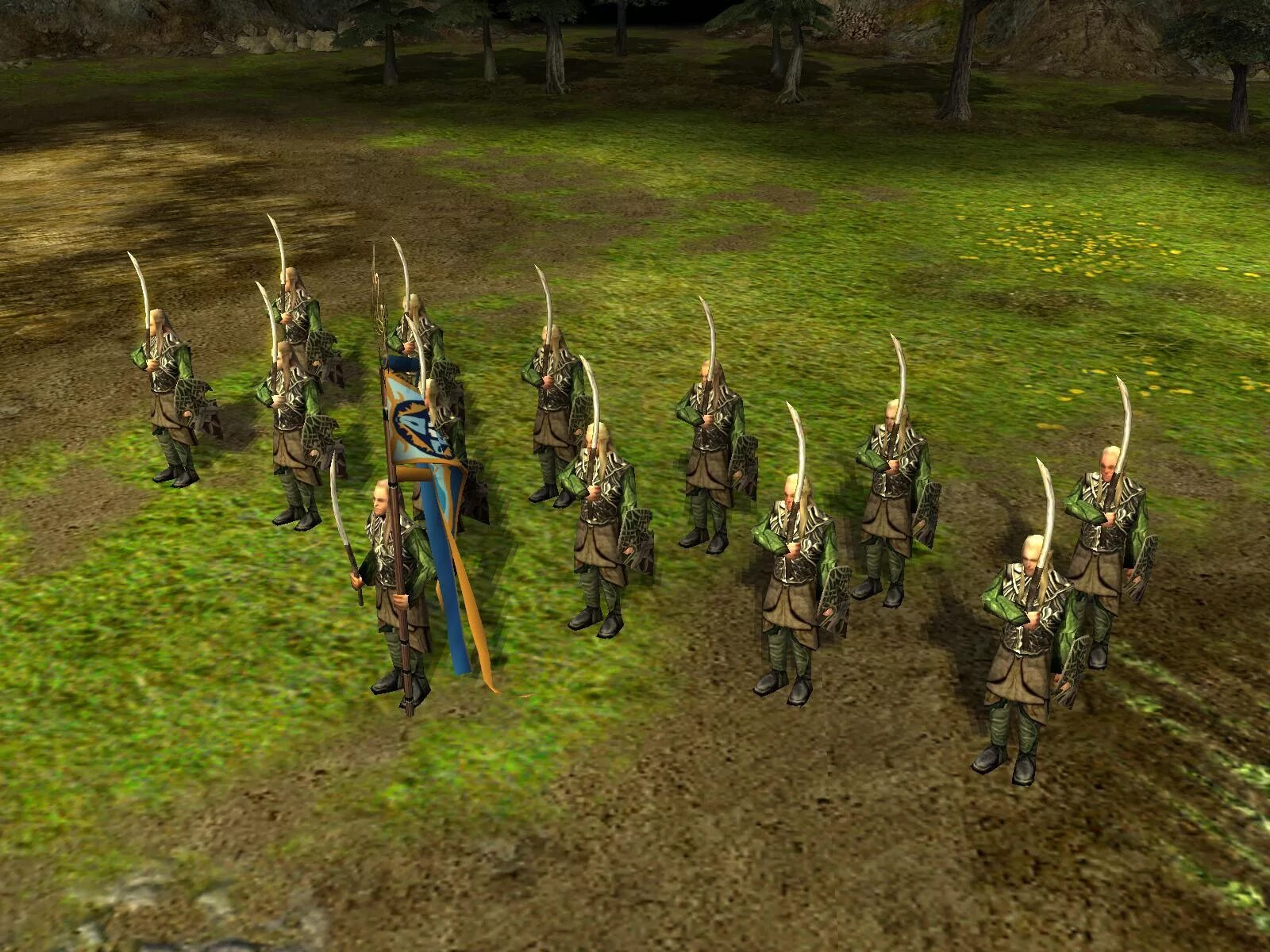 Battle for middle earth 1.06. BFME 2 Archers. Эльфы Темнолесья. Лотлориен лучники. RJ ROTWK.