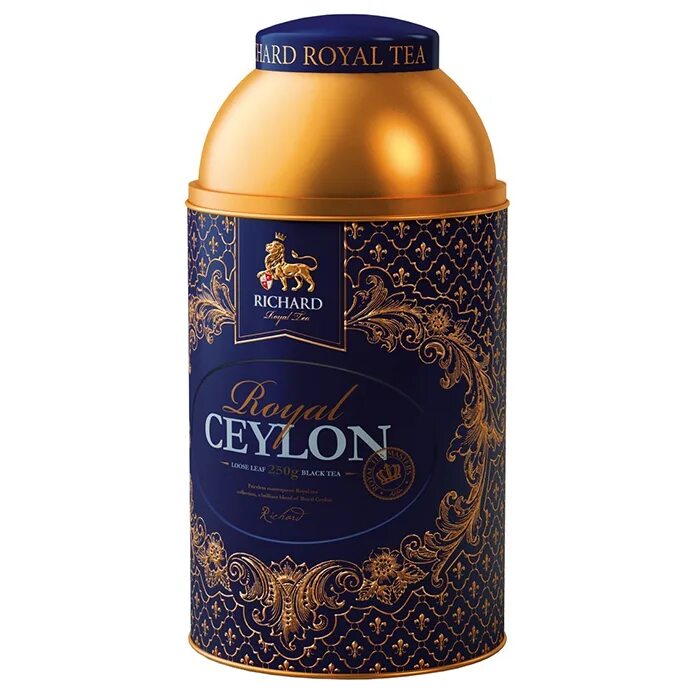 Чай в металлической банке. Richard Royal Ceylon железная банка. Richard Royal Ceylon чай жестяная банка.