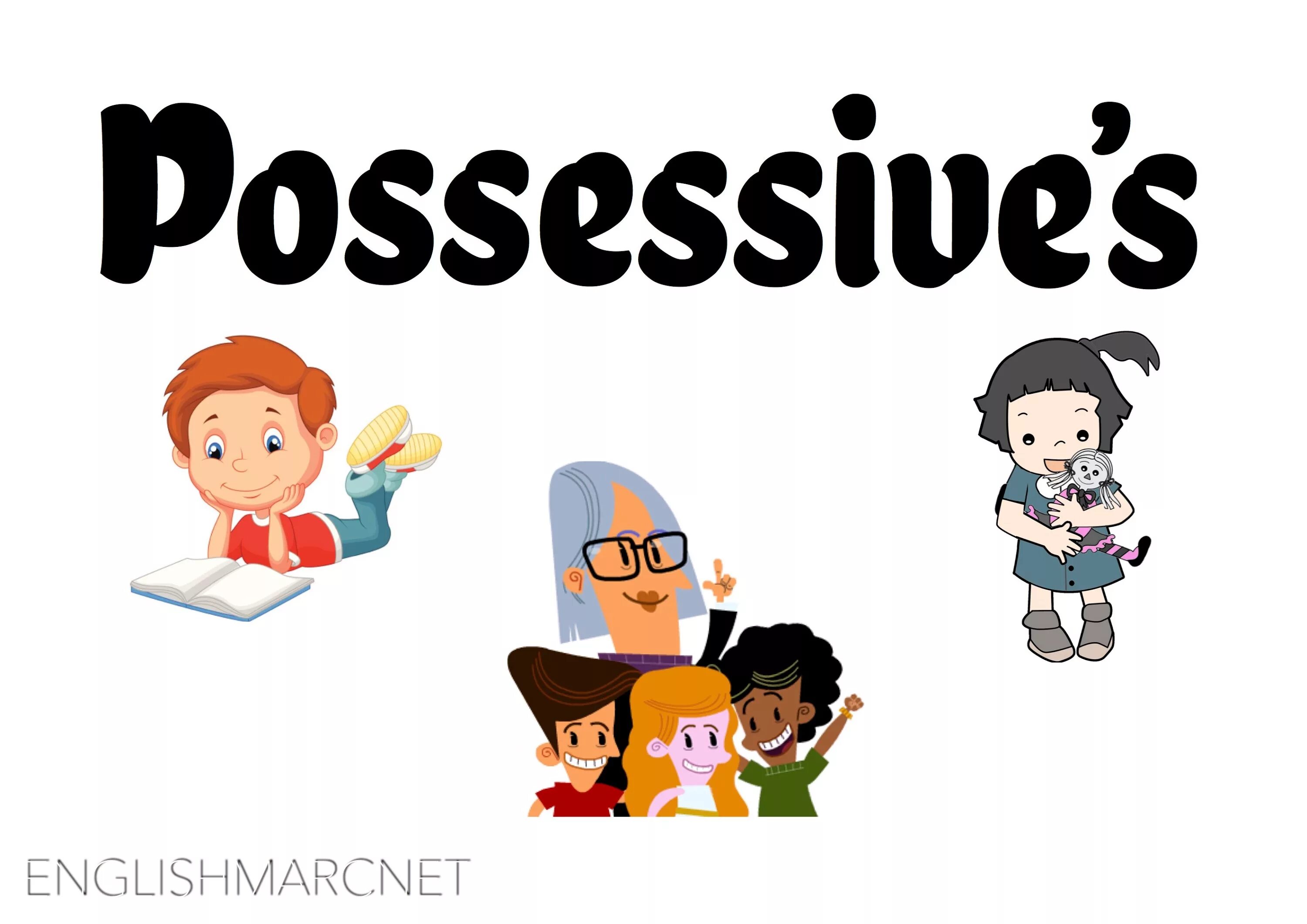 Английский one s. Possessive Case cartoon.