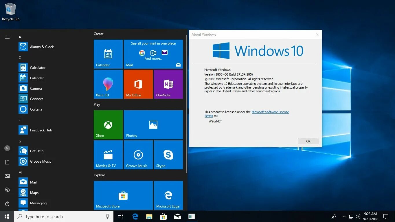 Windows consumer edition что это. Виндовс 10 версия 1803. windows 10 build 1803. виндовс на английском. английская винда.