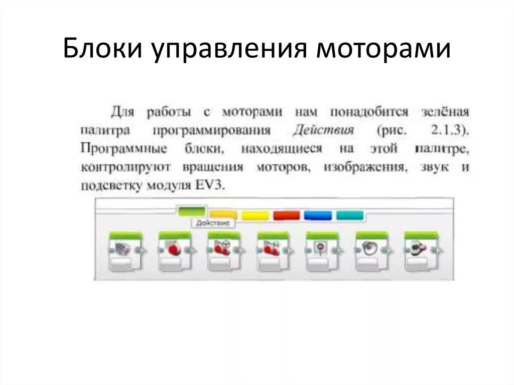 Чем управляют блоки зеленой палитры действие. Блоки программирования ev3. Программные блоки действия ev3. Палитра блоков ev3. Блоки программирования ev3 независимое управление моторами.