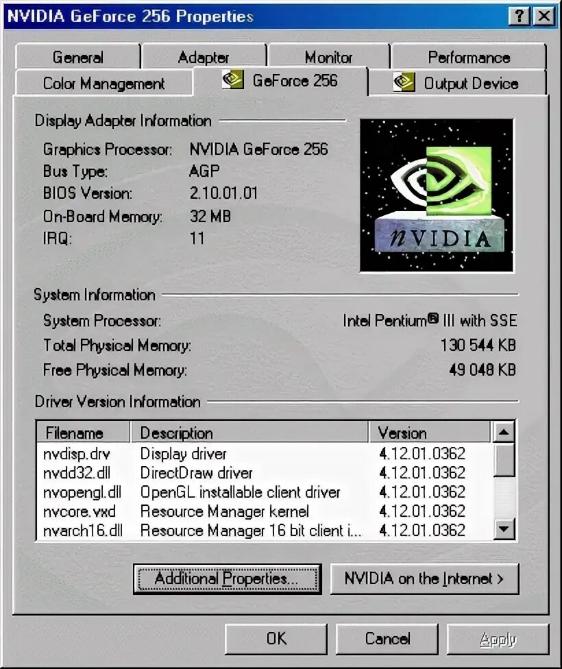 Драйвера nvidia opengl