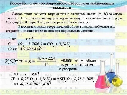 Примеры горения простых веществ