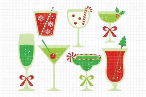 Christmas Cocktail Clipart(LES.CL53) #Sponsored , #Cocktail, #LES, #Clipart, ...