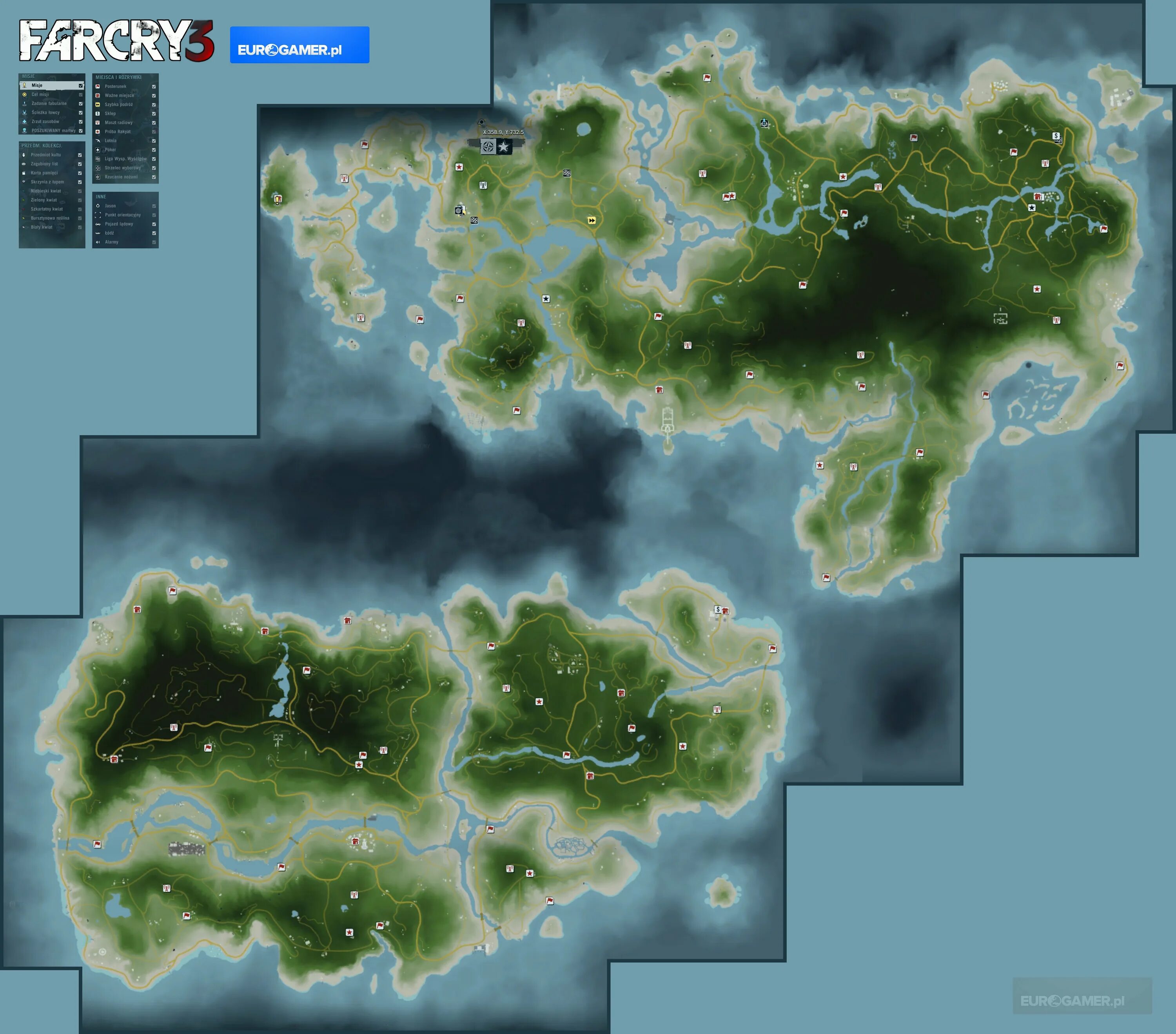 Главная карта в игре. Карта реликвий в far Cry 3. Карта фар край 3. Far Cry 3 карта острова. Фар край 3 карта животных.