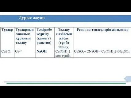 3 практикалық жұмыс химия 9 сынып