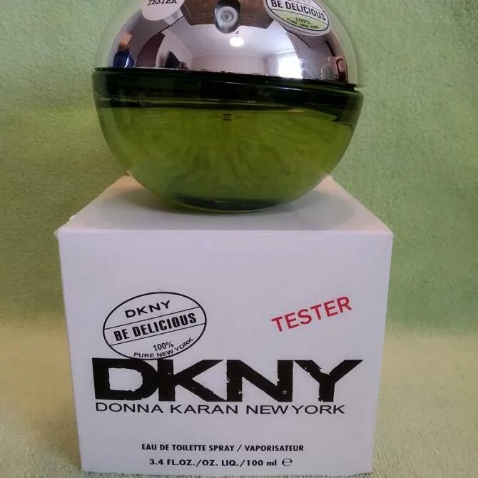 Dkny яблоко купить. DKNY зеленое яблоко 100 мл. DKNY be delicious тестер. DKNY be 100 delicious. DKNY be delicious 100 Pure New York.