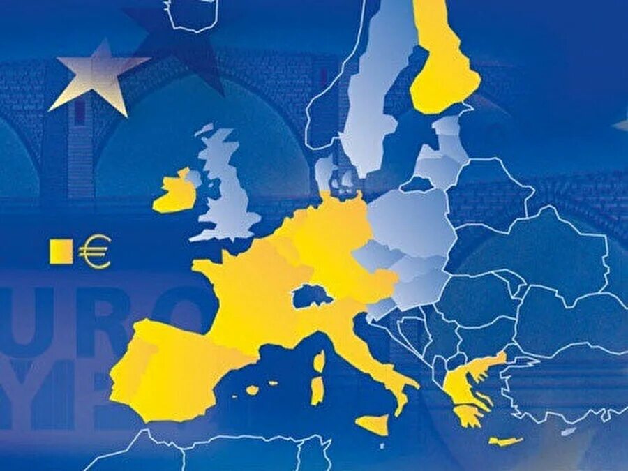 Страны использующие евро. Еврозона страны. Карта еврозоны. История еврозоны.