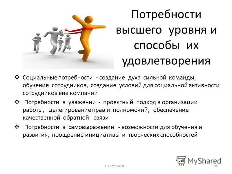 удовлетворение социальных потребностей работника